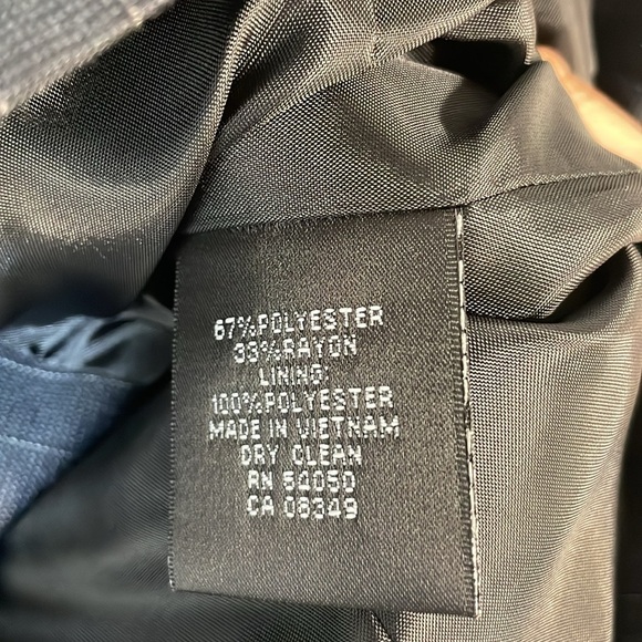 NWT. KASPER 4 Simply Chic Black Pinstripe One Button Peplum Blazer. - Picture 7 of 11